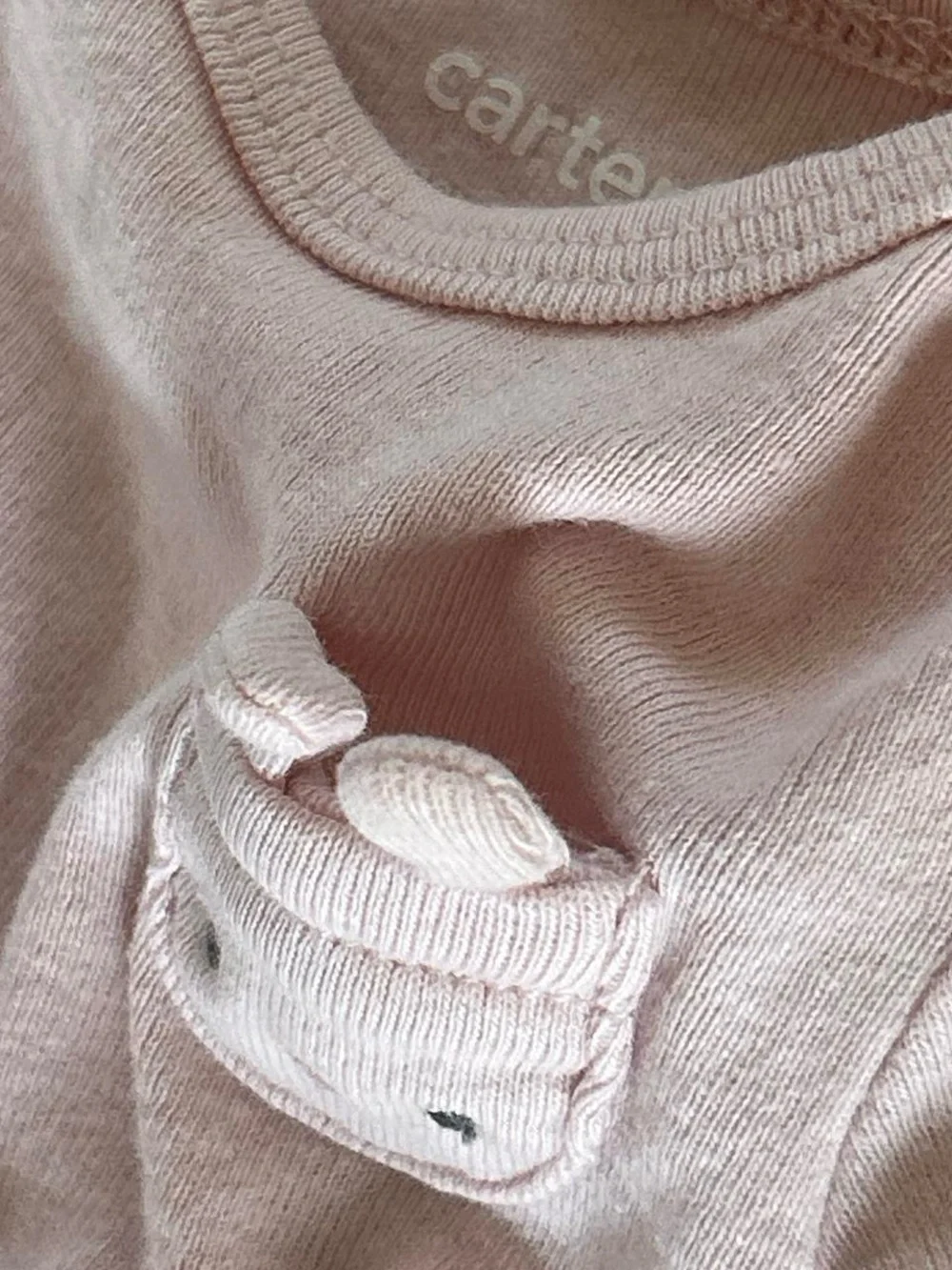 Carter's Light Pink Newborn Bunny Onesie